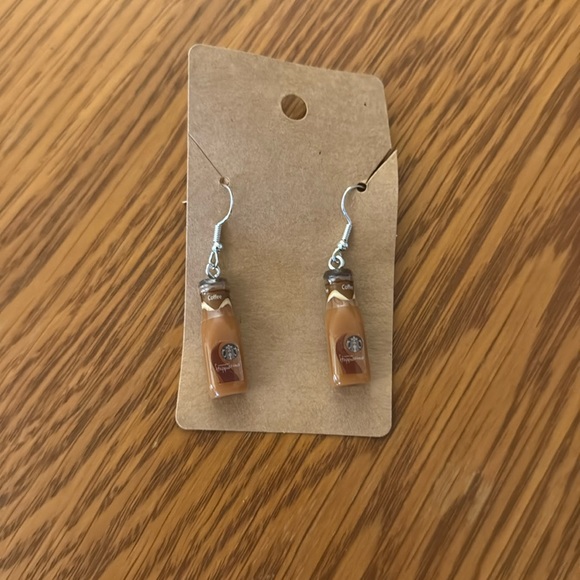 Coffee earrings. I went through a phase of wearing coffee earrings. - Picture 1 of 2